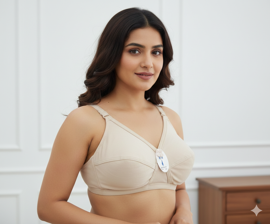 Cross Soft Cotton nonpadded Bra