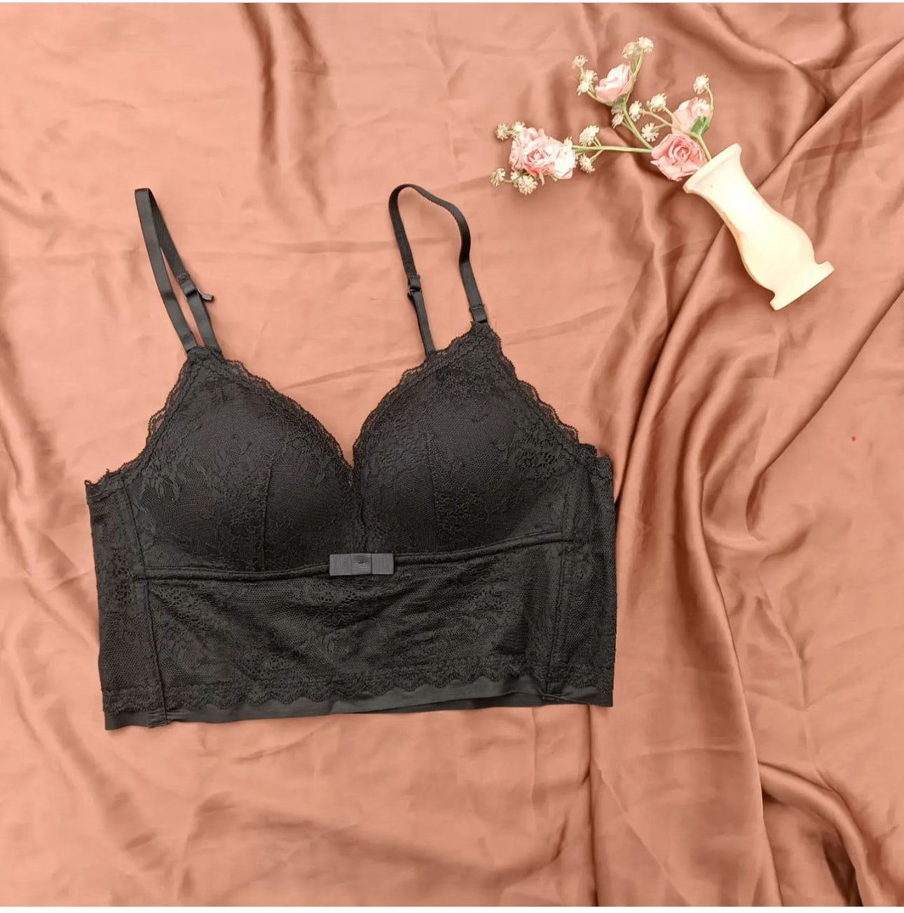 Lace V Neck Crochet Bralette Crop Tops
Bra For Girls