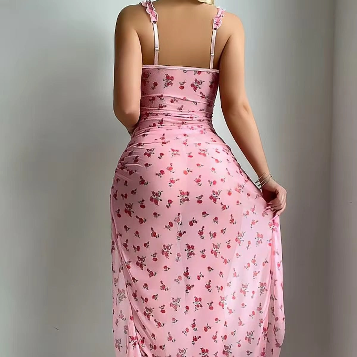Flowers Print Long gown available