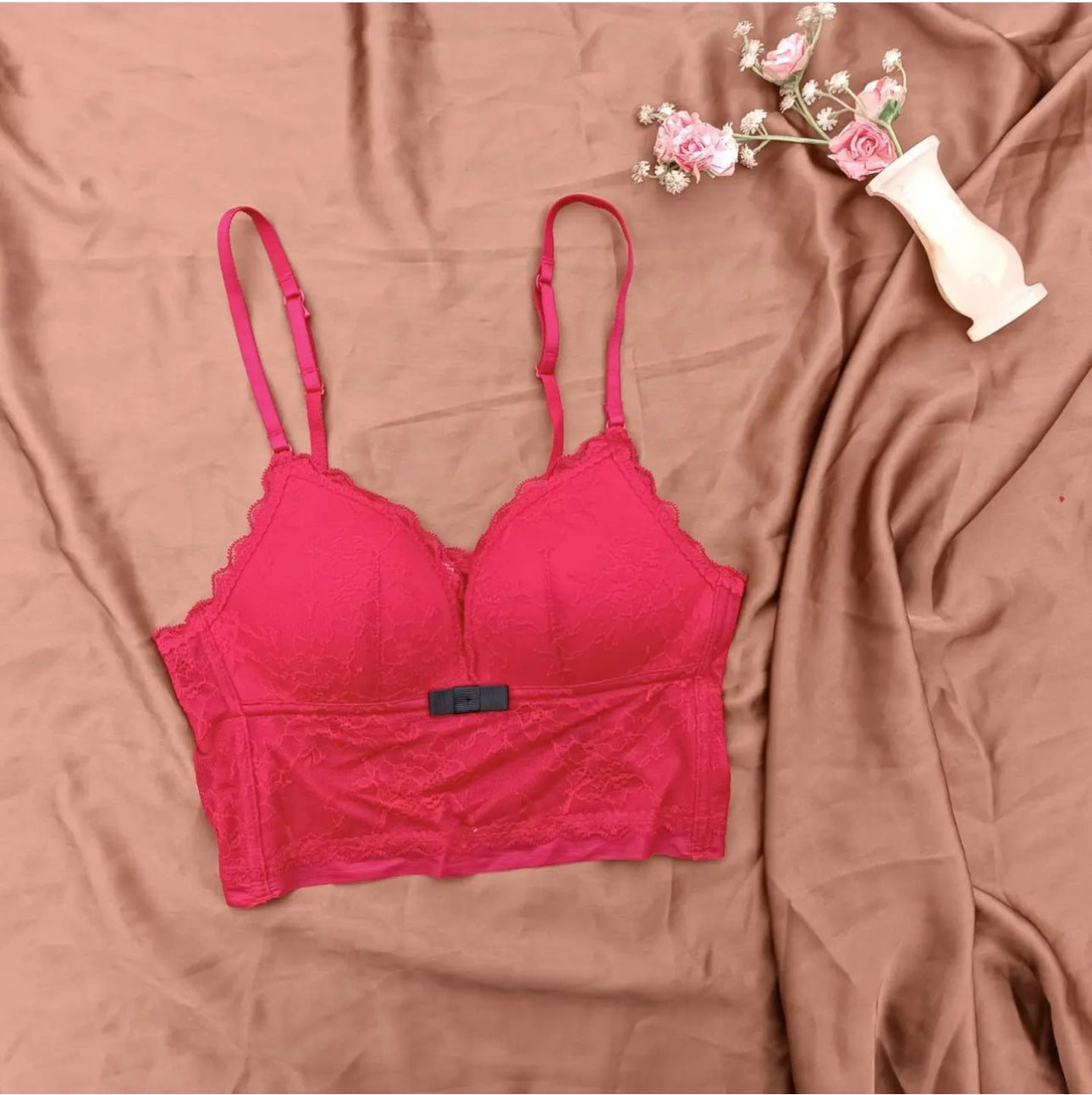 Lace V Neck Crochet Bralette Crop Tops
Bra For Girls