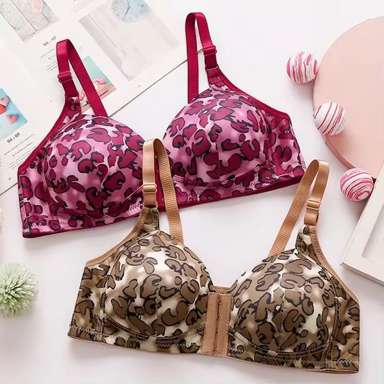 Front open Printed padded Bra (wire Less)