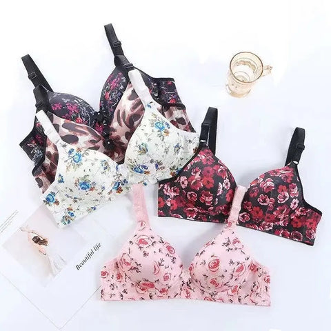 Floral Printed Padded Bra (wireless)B106