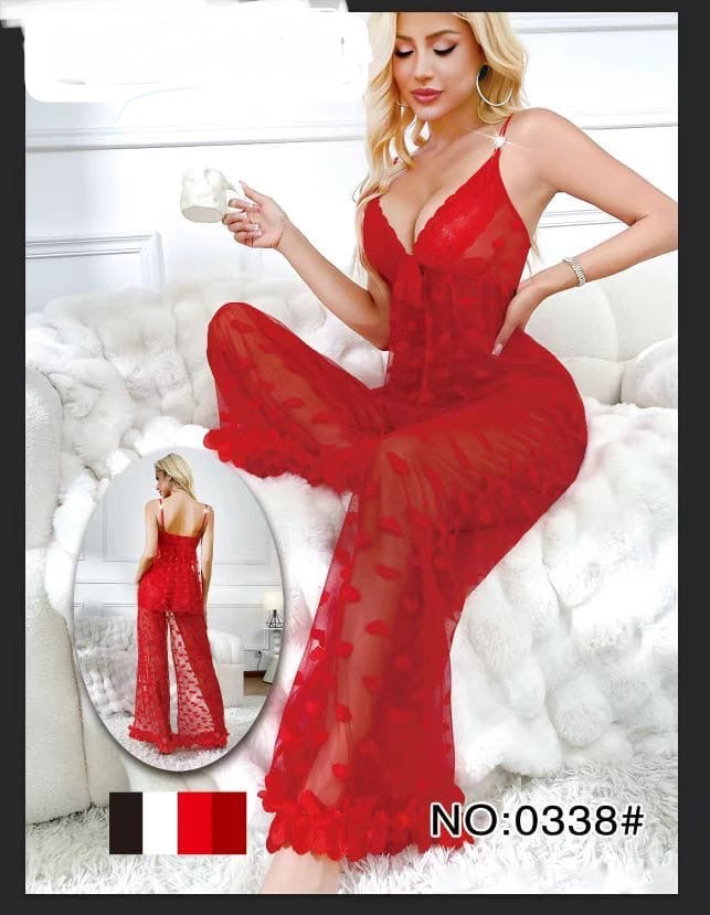 Transparent Hearts prints shirts &trousers