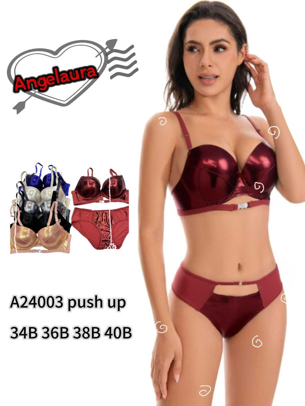Lustrous -metallic-lingerie-set