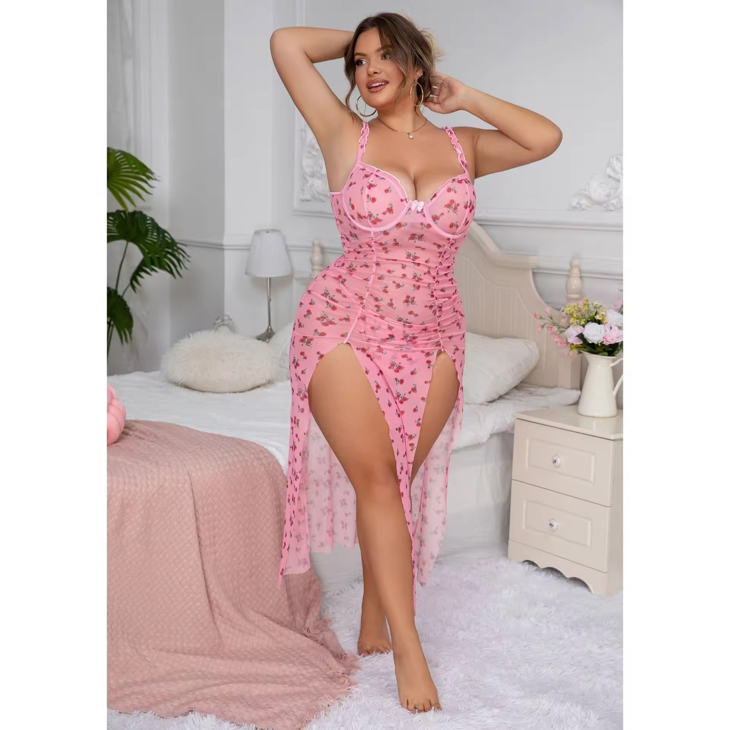 Flowers Print Long gown available