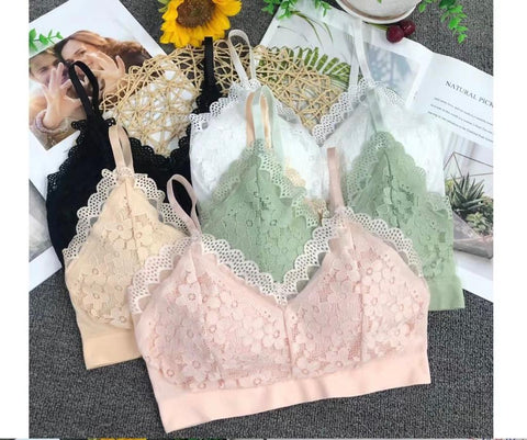 Floral Lace Padded Bra