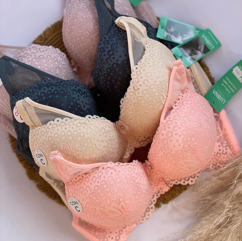 HALF NET SINGLE PADDED WIRE BRA (B103)