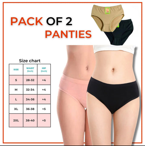 PURE COTTON PANTY (PACK OF TWO)