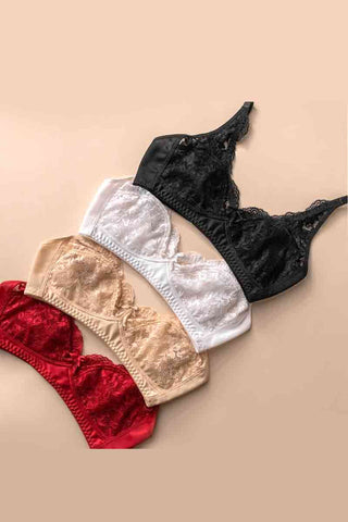 COTTON NET BRA (201) PACK OF TWO