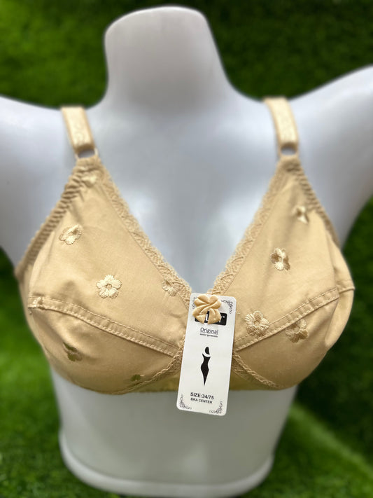 Flower cotton Bra (Pack of two)