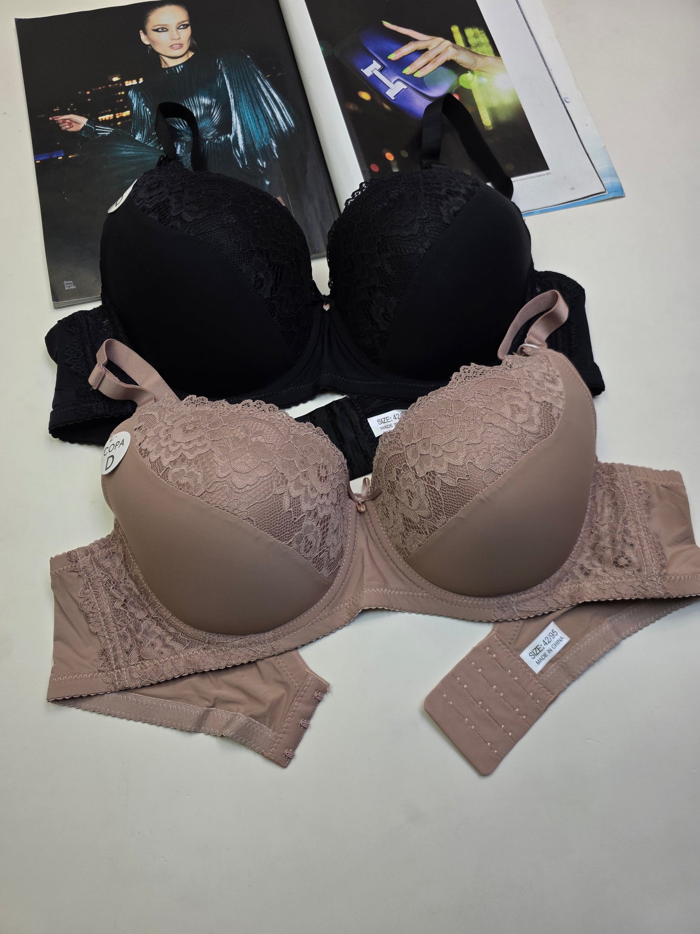 New arrival Single padded D Cup Bra removable straps (B112)
