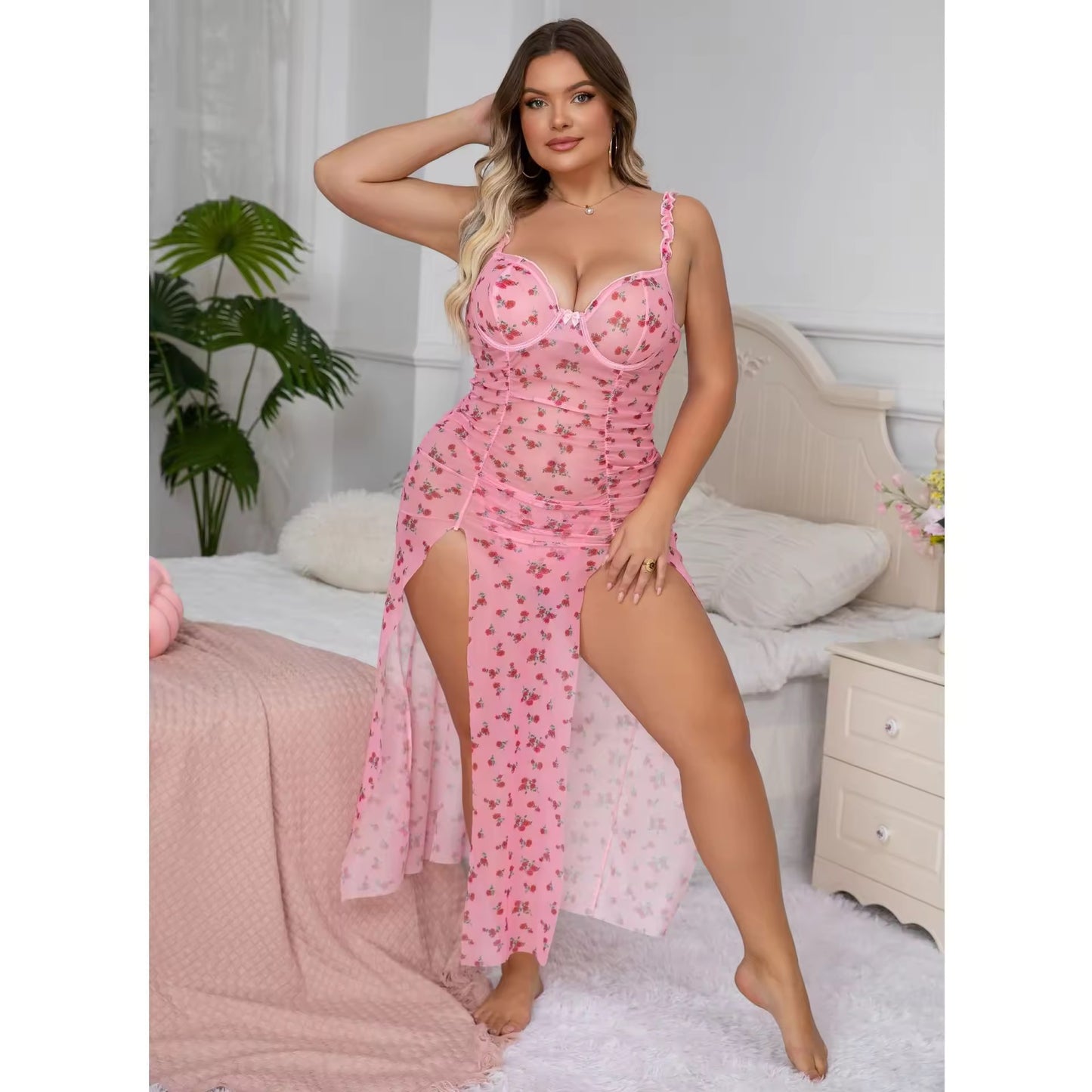 Flowers Print Long gown available