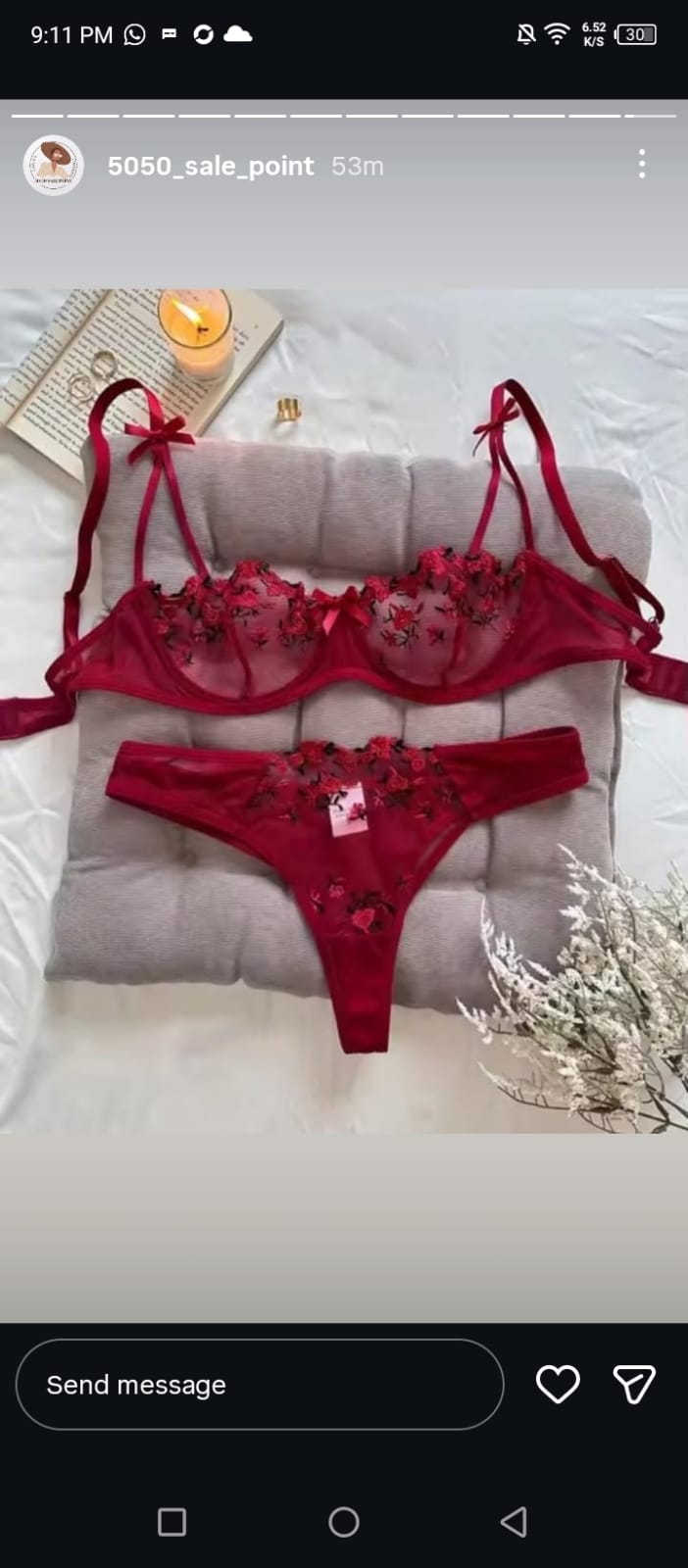 FLORAL WIRE BRA SET