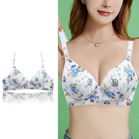 Floral Printed Padded Bra (wireless)B106