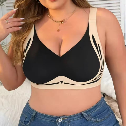 Plus Size Seamless padded Bra Full Coverage Wireless Bra