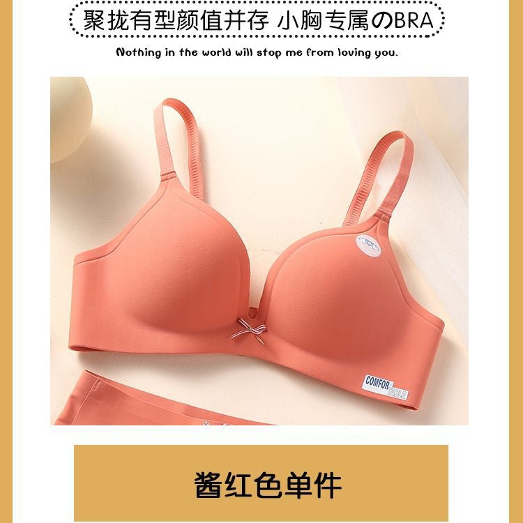 Seamless soft padded wireless Bra