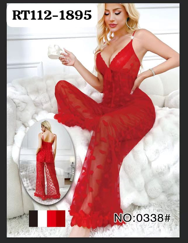 Transparent Hearts prints shirts &trousers