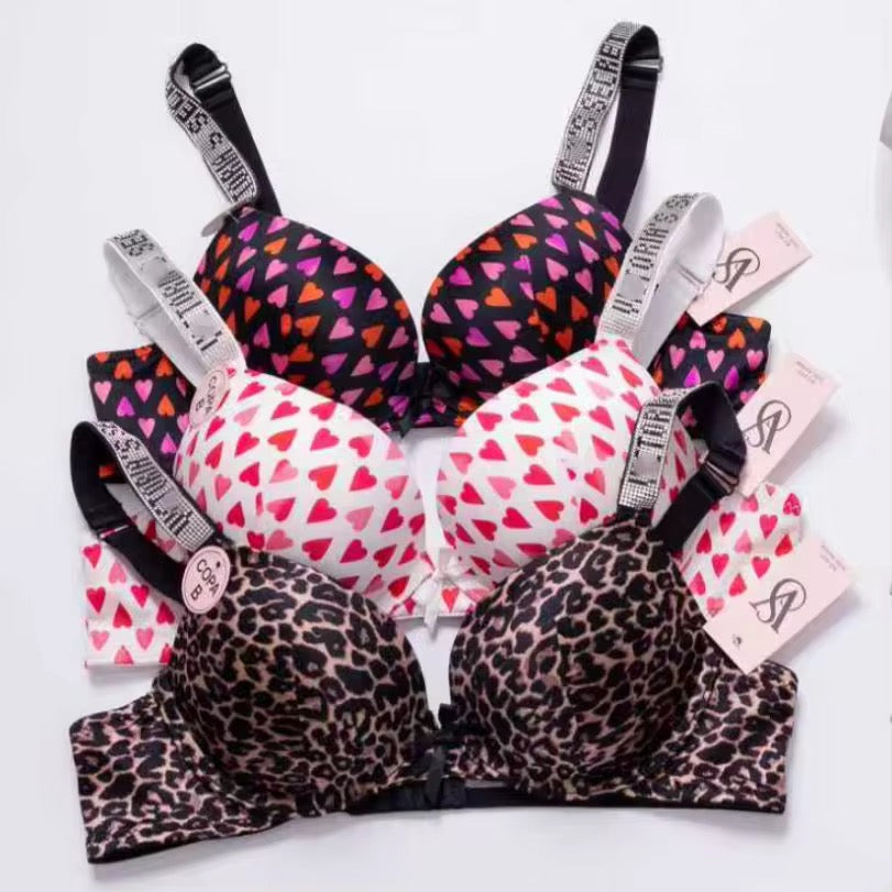 50/50Sale New Arrival Victoria secret push padded Bra set