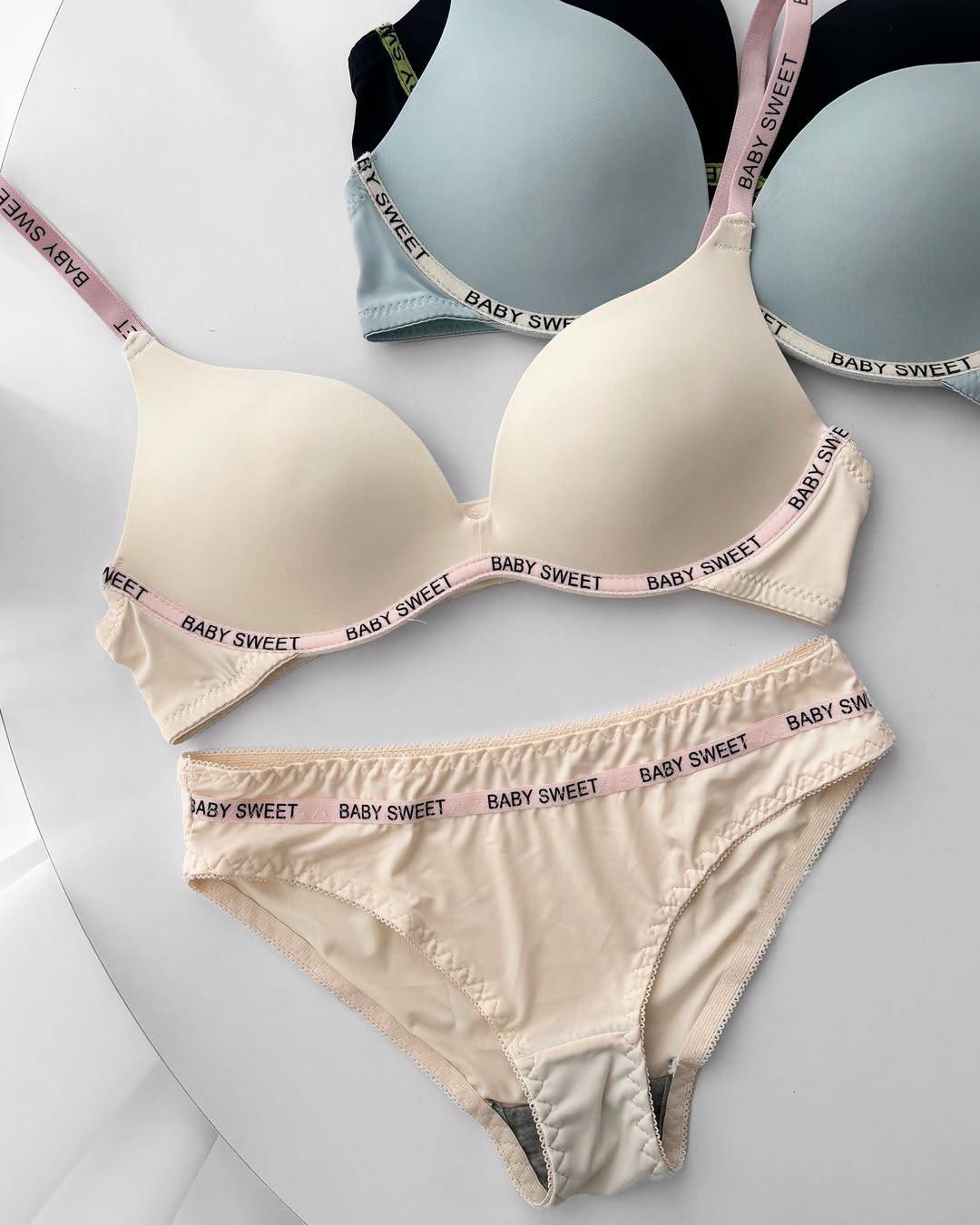 Baby Sweet T shirt Bra Set Wireless