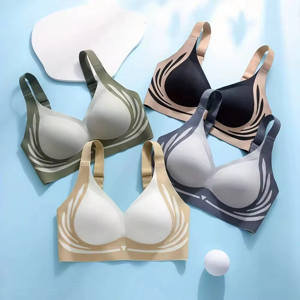 Plus Size Seamless padded Bra Full Coverage Wireless Bra