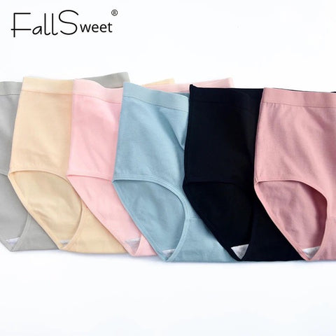 High Waist Hipster Panties (Pack of 4) Random Colors