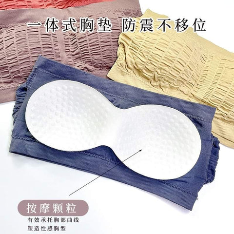 Strapless Tube Bra With Removable Pad And Soft Stuff