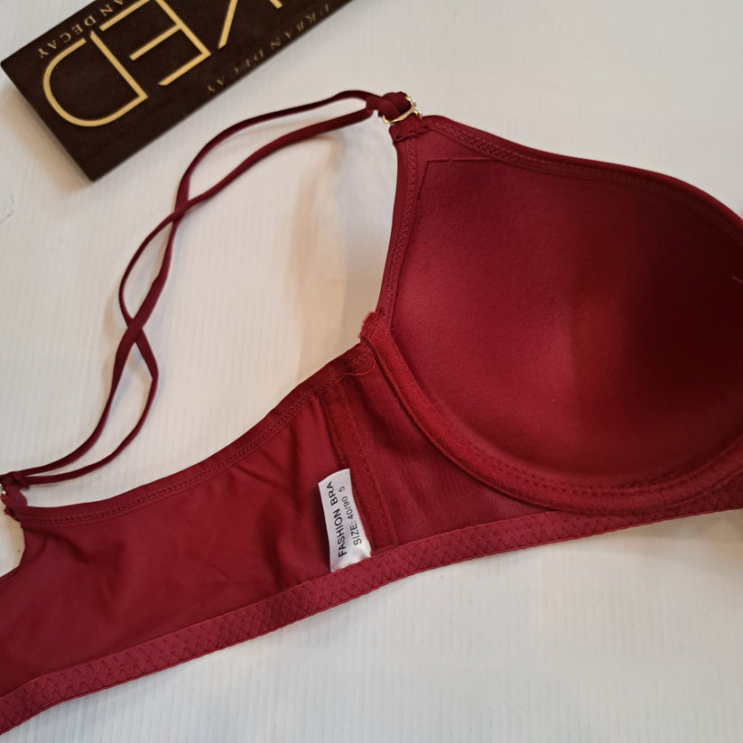 Single Padded Ring Bra with Plane Cup And Flexible Stuff