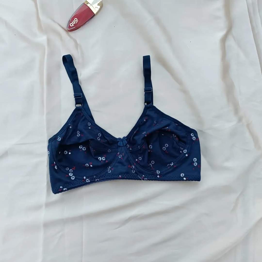 GFG Soft Cotton Printed Bra with Adjustable Strap