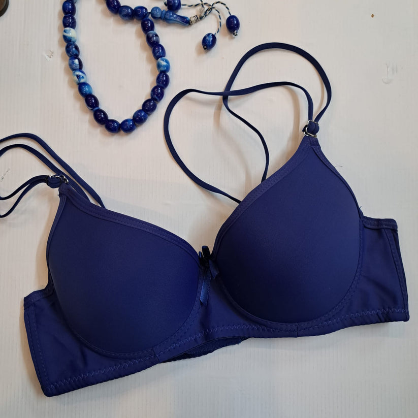 Single Padded Ring Bra with Plane Cup And Flexible Stuff